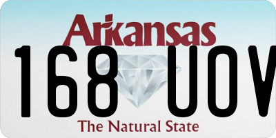 AR license plate 168UOV