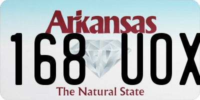 AR license plate 168UOX