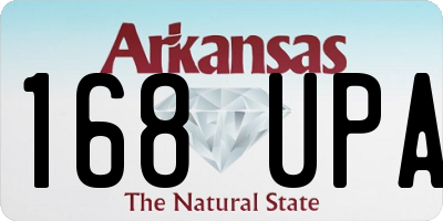 AR license plate 168UPA