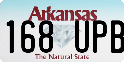 AR license plate 168UPB