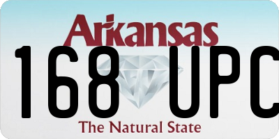 AR license plate 168UPC