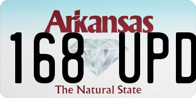 AR license plate 168UPD