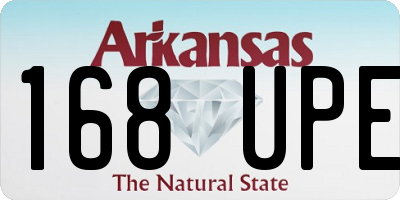 AR license plate 168UPE