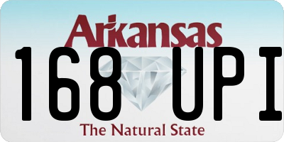 AR license plate 168UPI