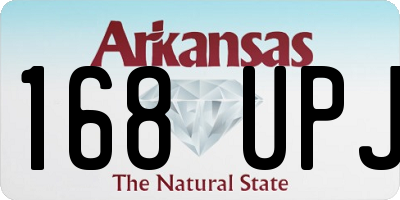 AR license plate 168UPJ