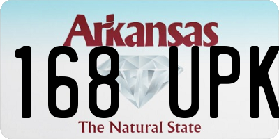 AR license plate 168UPK