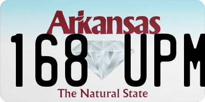 AR license plate 168UPM