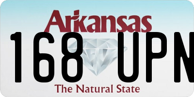 AR license plate 168UPN