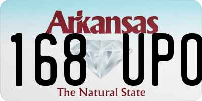 AR license plate 168UPO