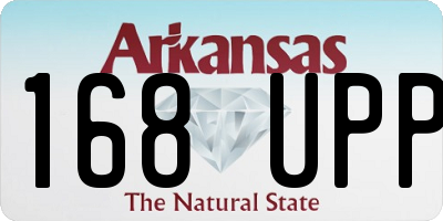 AR license plate 168UPP