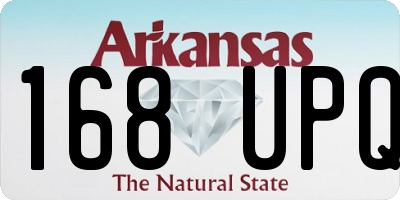 AR license plate 168UPQ