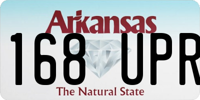 AR license plate 168UPR
