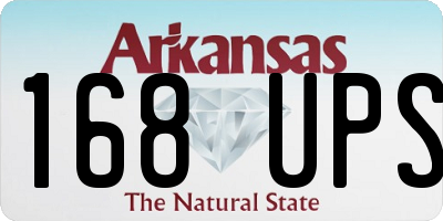 AR license plate 168UPS