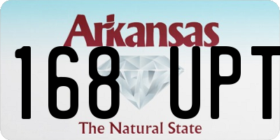 AR license plate 168UPT