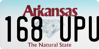 AR license plate 168UPU