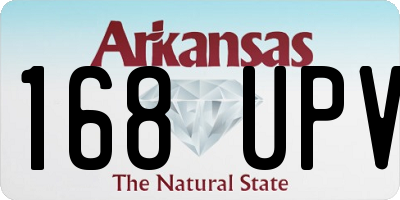AR license plate 168UPV