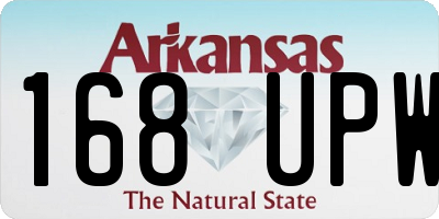 AR license plate 168UPW