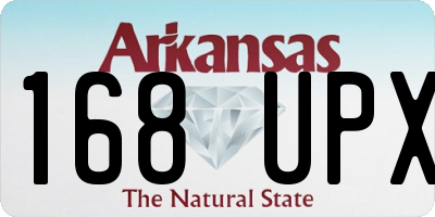 AR license plate 168UPX