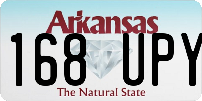AR license plate 168UPY