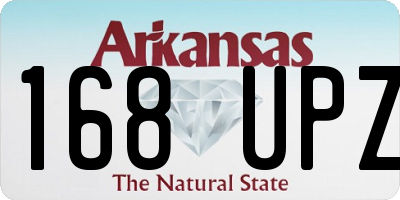 AR license plate 168UPZ