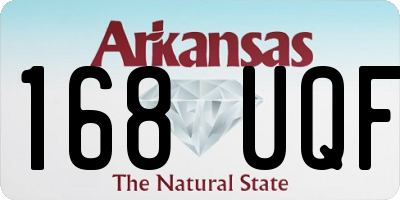 AR license plate 168UQF
