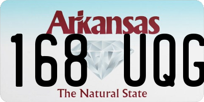 AR license plate 168UQG