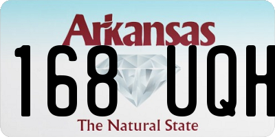 AR license plate 168UQH