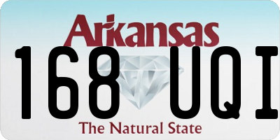 AR license plate 168UQI