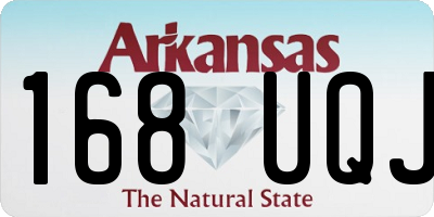 AR license plate 168UQJ