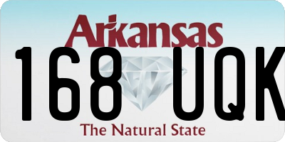 AR license plate 168UQK