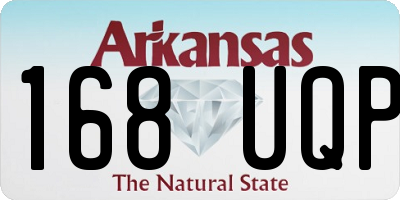 AR license plate 168UQP