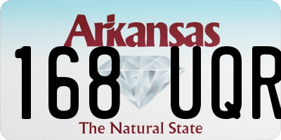 AR license plate 168UQR