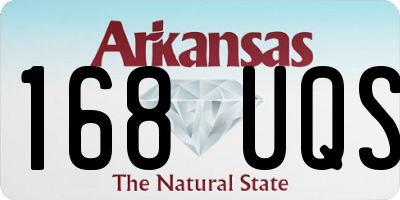 AR license plate 168UQS