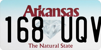 AR license plate 168UQV