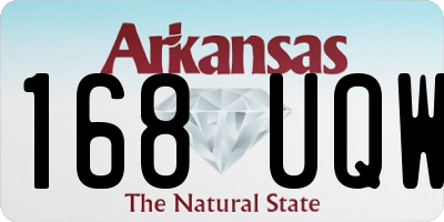 AR license plate 168UQW