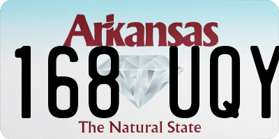 AR license plate 168UQY