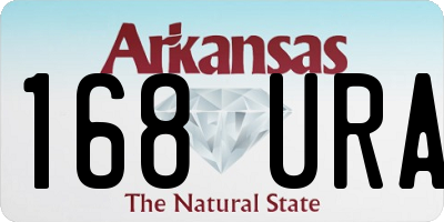 AR license plate 168URA