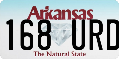 AR license plate 168URD