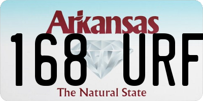 AR license plate 168URF