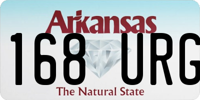 AR license plate 168URG