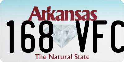 AR license plate 168VFC