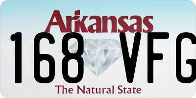 AR license plate 168VFG