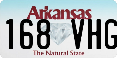 AR license plate 168VHG