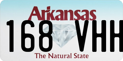 AR license plate 168VHH