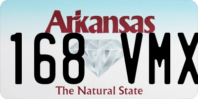 AR license plate 168VMX