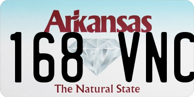 AR license plate 168VNC