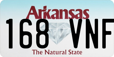AR license plate 168VNF