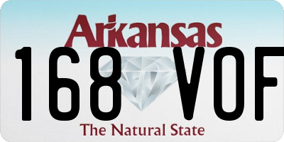 AR license plate 168VOF