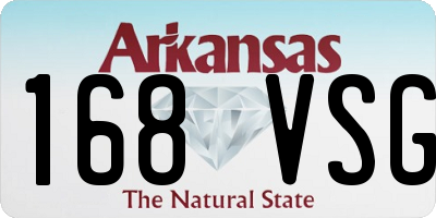AR license plate 168VSG
