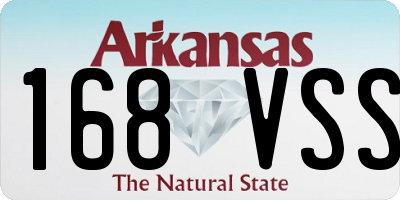 AR license plate 168VSS